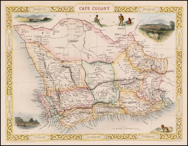 14-South Africa Map By John Tallis