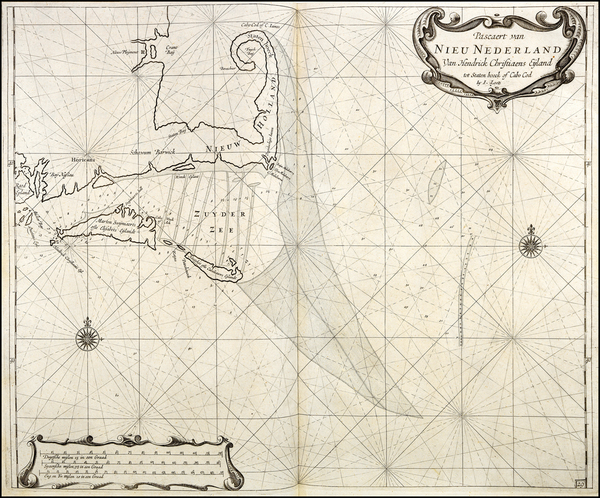 28-New England Map By Arent Roggeveen / Johannes Loots