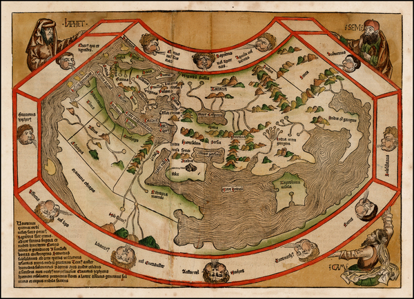 0-World and World Map By Hartmann Schedel