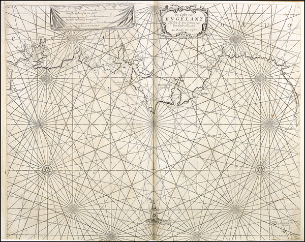 62-British Isles Map By Caspar  Lootsman / Anthonie (Theunis)   Jacobsz