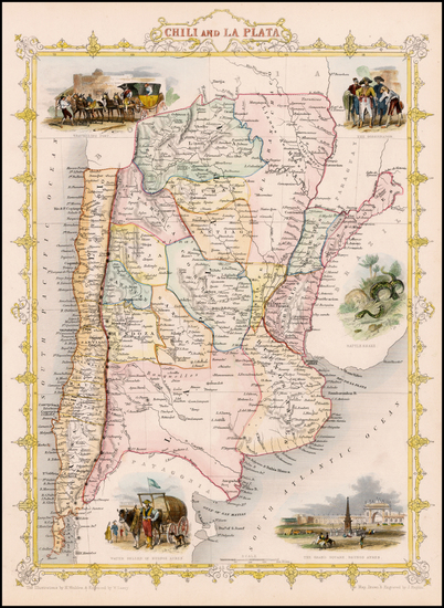 9-South America Map By John Tallis