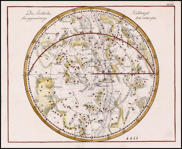 12-Celestial Maps Map By Johann Elert Bode