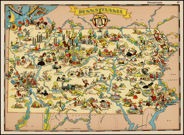 98-Mid-Atlantic Map By Ruth Taylor White