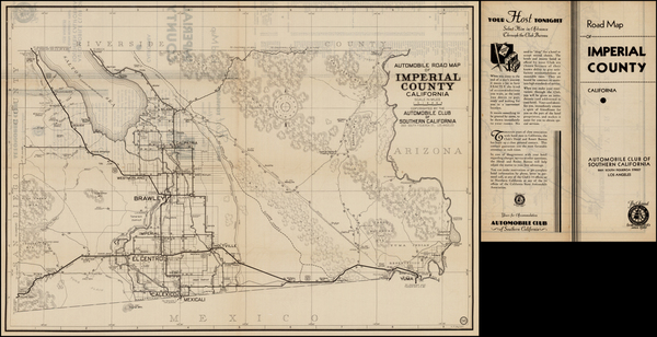 2-California Map By Automobile Club of Southern California