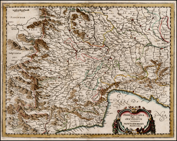 16-Italy Map By Matthaus Merian