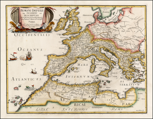 70-Europe, Europe, Italy and Mediterranean Map By Joan Jacobum de Rubeis / Michel-Antoine Baudrand