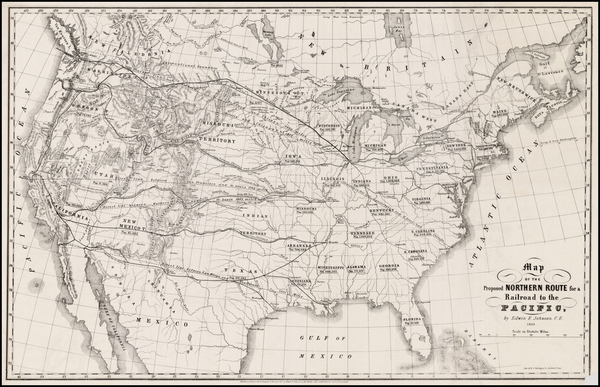 32-United States, Plains, Southwest, Rocky Mountains and California Map By Edwin F. Johnson