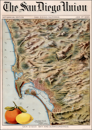 46-California Map By San Diego Union Tribune