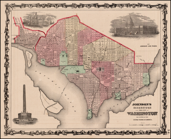 85-Mid-Atlantic Map By Benjamin P Ward  &  Alvin Jewett Johnson