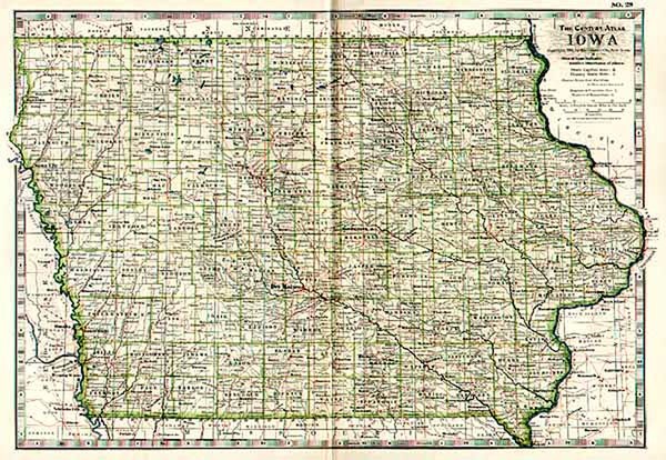 66-Midwest and Plains Map By The Century Company