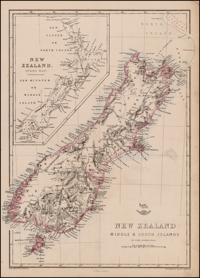 26-New Zealand Map By John Dower