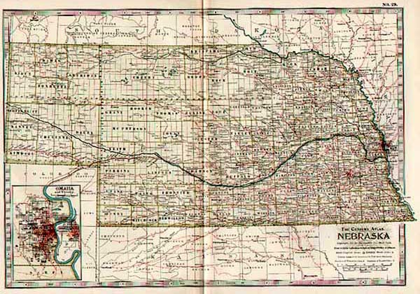 13-Midwest Map By The Century Company