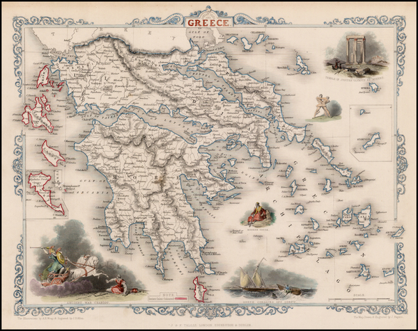 39-Mediterranean, Balearic Islands and Greece Map By John Tallis