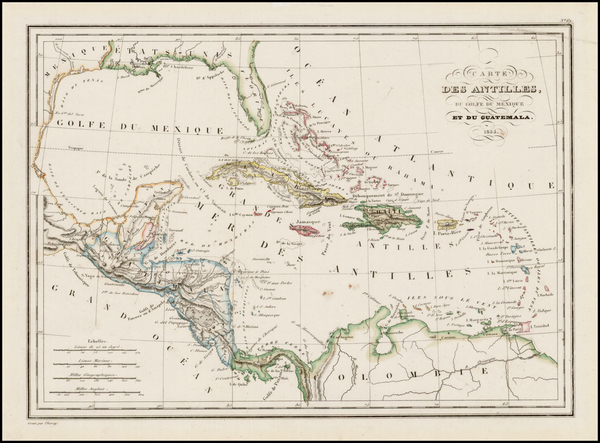 93-Florida, South, Caribbean and Central America Map By Thierry