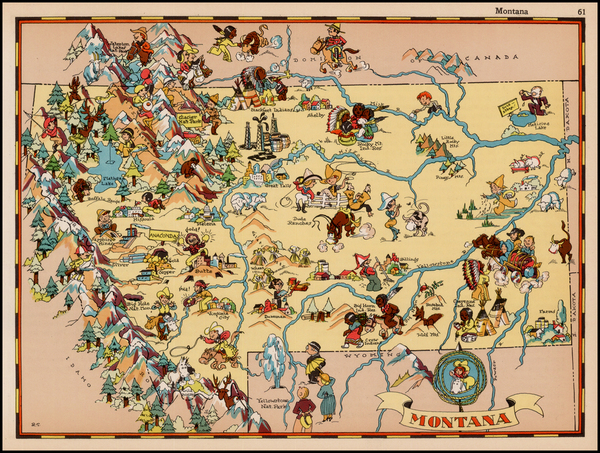 65-Plains and Rocky Mountains Map By Ruth Taylor White