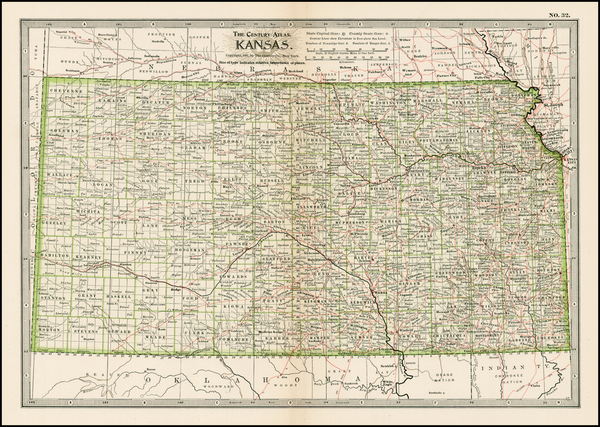 6-Midwest and Plains Map By The Century Company