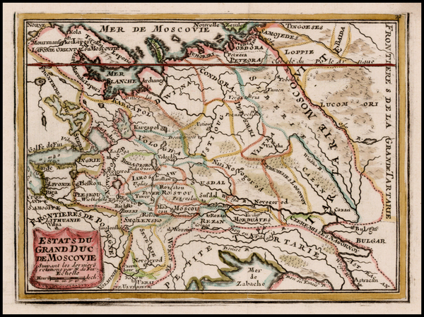 21-Russia and Ukraine Map By Nicolas de Fer