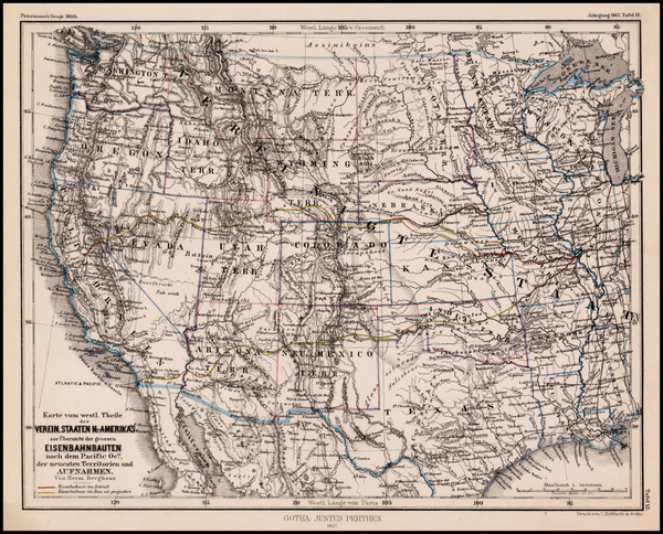 27-United States, Texas, Plains, Southwest, Rocky Mountains and California Map By Augustus Herman 