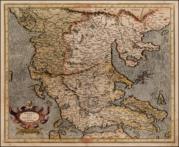 8-Balkans and Greece Map By  Gerard Mercator