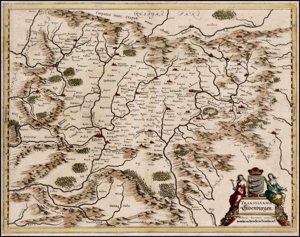 22-Romania Map By Matheus Merian