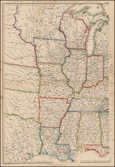 79-South, Texas, Midwest and Plains Map By Blackie & Son