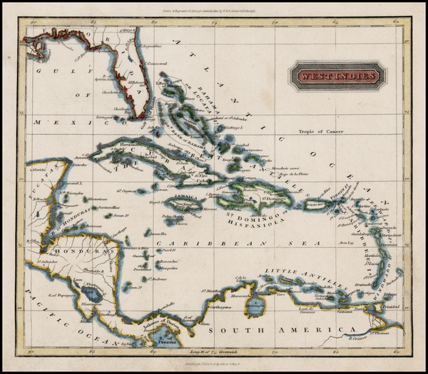 45-Florida and Caribbean Map By Ewing