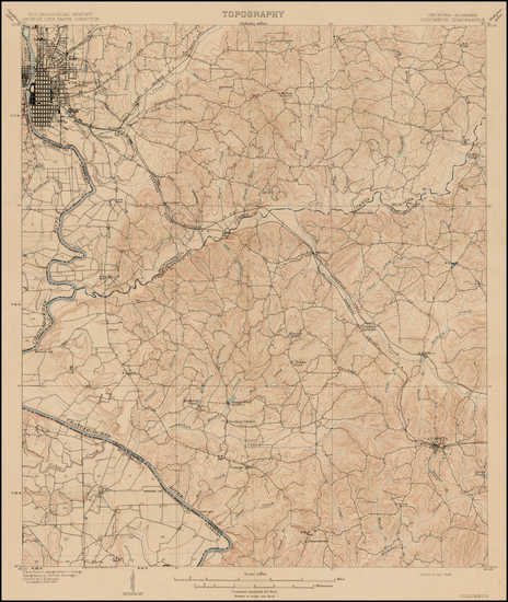 58-Georgia and California Map By U.S. Geological Survey