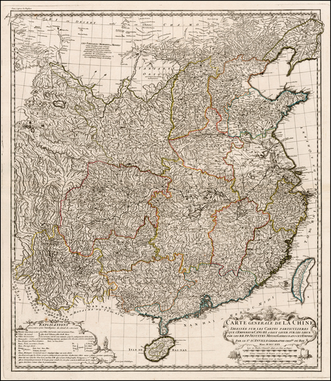 41-China and Central Asia & Caucasus Map By Jean-Baptiste Bourguignon d'Anville