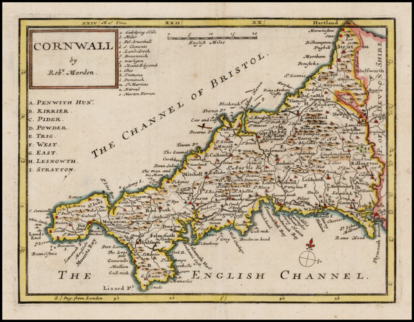 44-British Isles and British Counties Map By Robert Morden