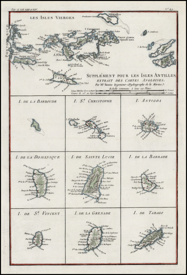 8-Caribbean Map By Rigobert Bonne