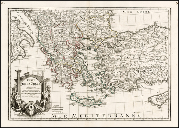 30-Turkey, Turkey & Asia Minor, Balearic Islands and Greece Map By Jean-Claude Dezauche