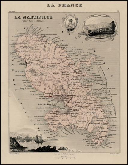 91-Caribbean Map By Alexandre Vuillemin