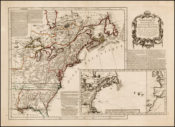 77-United States, Mid-Atlantic, Midwest and North America Map By Anonymous