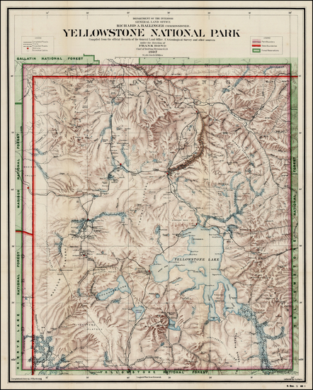 35-Rocky Mountains Map By General Land Office
