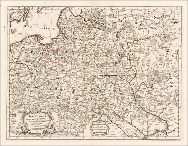 28-Poland Map By Philippe Buache