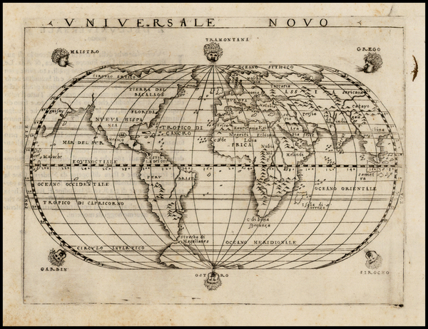 11-World and World Map By Giacomo Gastaldi