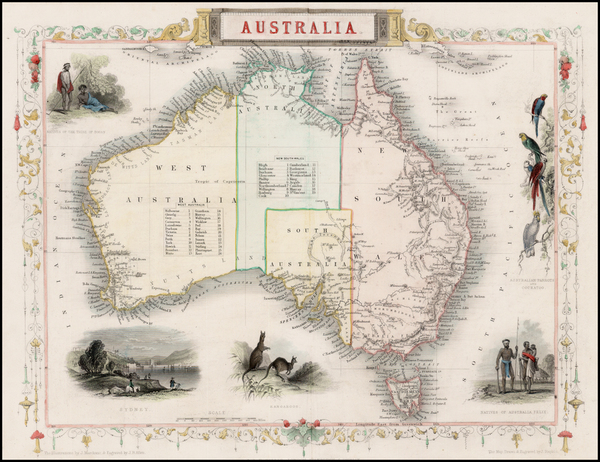49-Australia Map By John Tallis