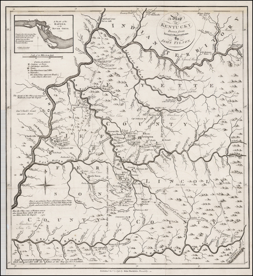 20-South and Midwest Map By John Filson