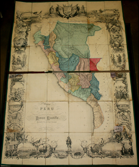 41-South America Map By Mariano Felipe Paz Soldan