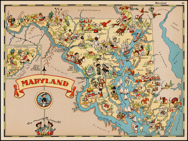 13-Mid-Atlantic Map By Ruth Taylor White