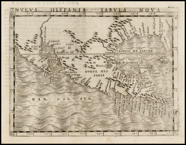 34-Florida, South, Texas, Southwest, Rocky Mountains, Mexico and Baja California Map By Giacomo Ga