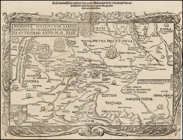 82-Russia Map By Sigismund Herberstein