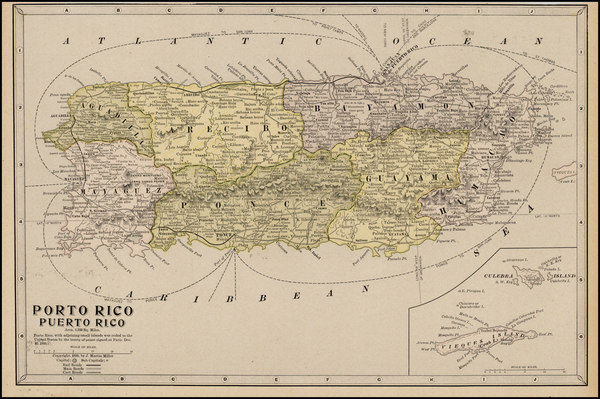 20-Caribbean Map By Rand McNally & Company