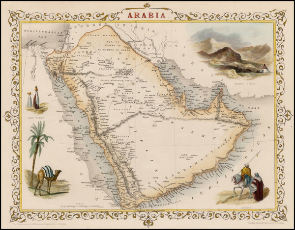 16-Middle East Map By John Tallis