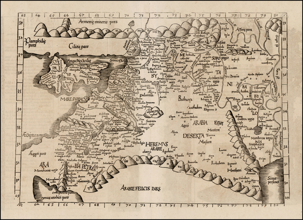 78-Turkey, Other Islands, Middle East, Holy Land and Turkey & Asia Minor Map By Lorenz Fries