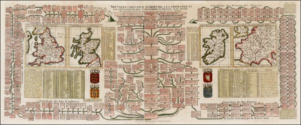 86-British Isles, Scotland and Ireland Map By Henri Chatelain