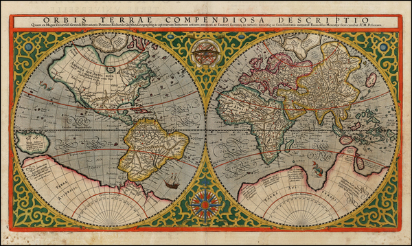 46-World and World Map By Rumold Mercator