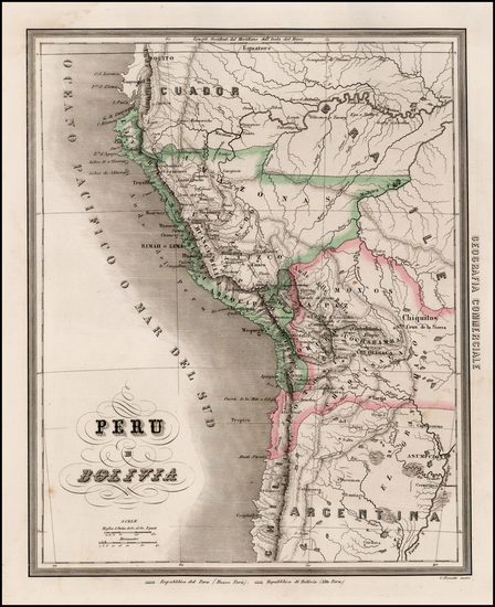 66-South America Map By Francesco Marmocchi