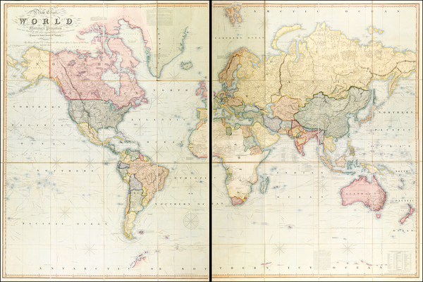 97-World, World and Polar Maps Map By Henry Teesdale