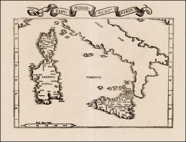 96-Italy, Sardinia and Balearic Islands Map By Lorenz Fries